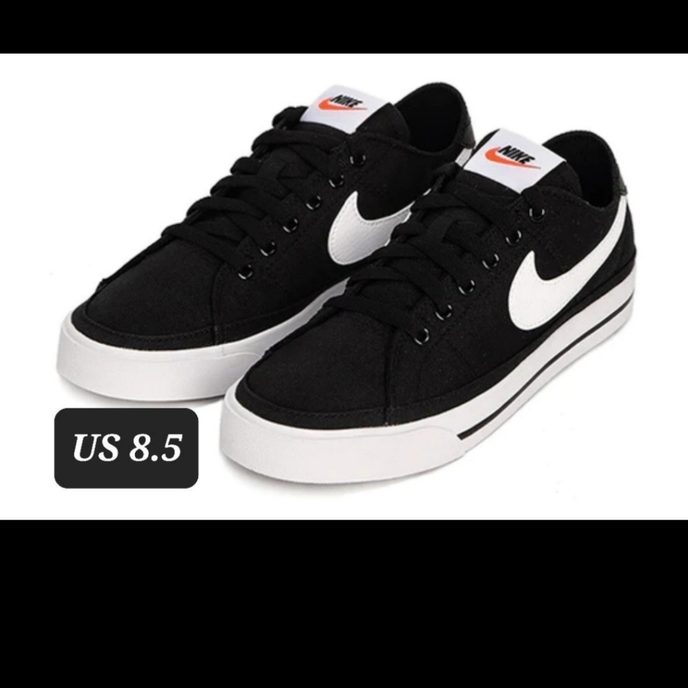 Nike Court Legacy Canvas 'Black White'